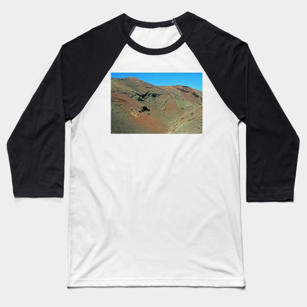 Volcanic Landscape, Lanzarote, May 2022 Baseball T-Shirt by RedHillDigital